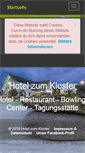 Mobile Screenshot of hotel-zum-kloster.de