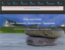 Tablet Screenshot of hotel-zum-kloster.de